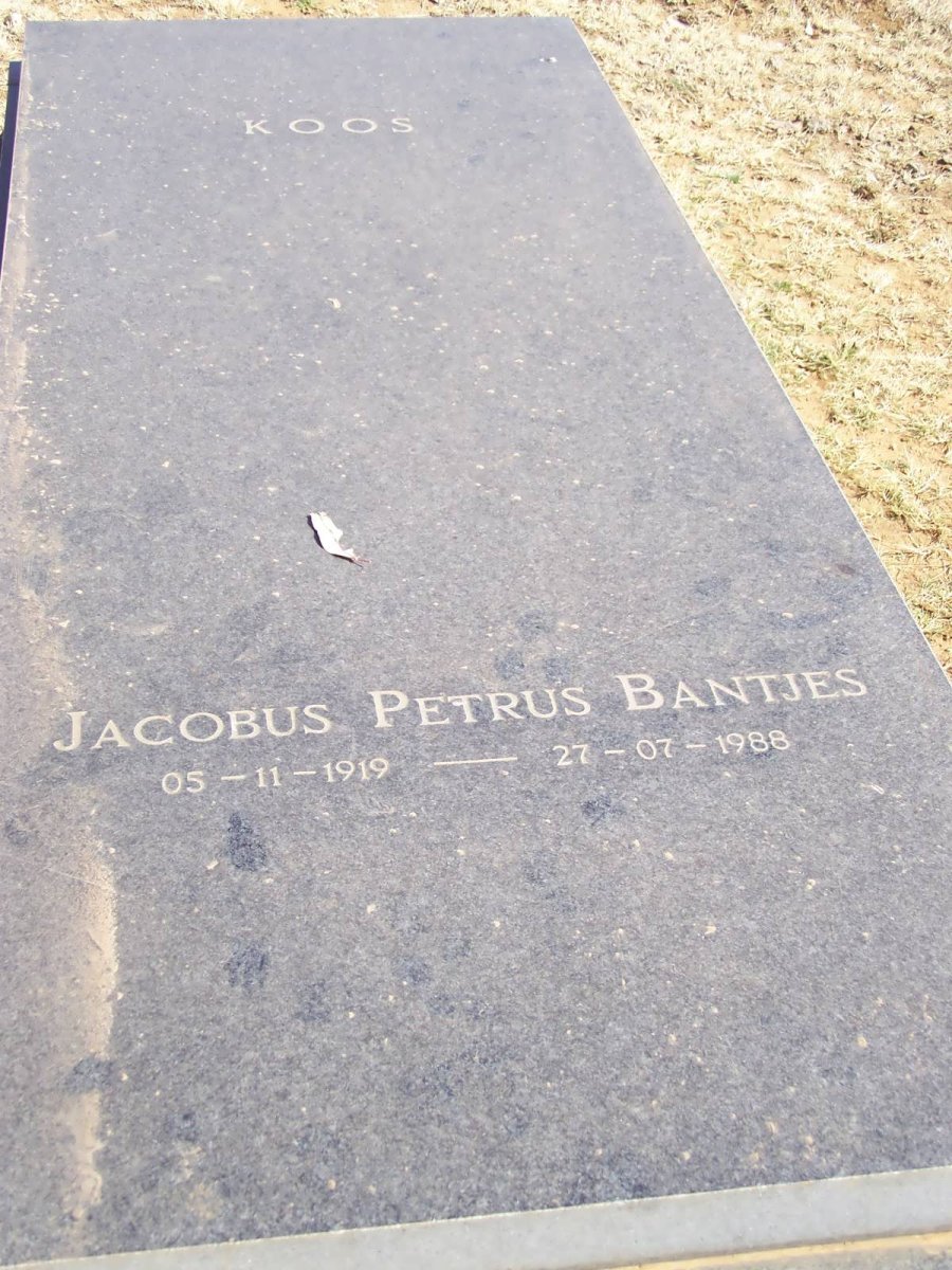 BANTJES Jacobus Petrus 1919-1988