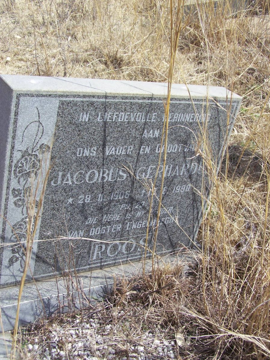 ROOS Jacobus Gerhardus 1906-1990