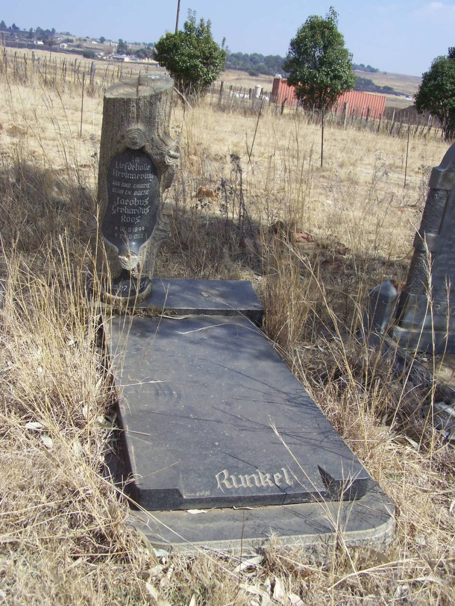 RUNKEL Jacobus Gerhardus Roos 1944-1963