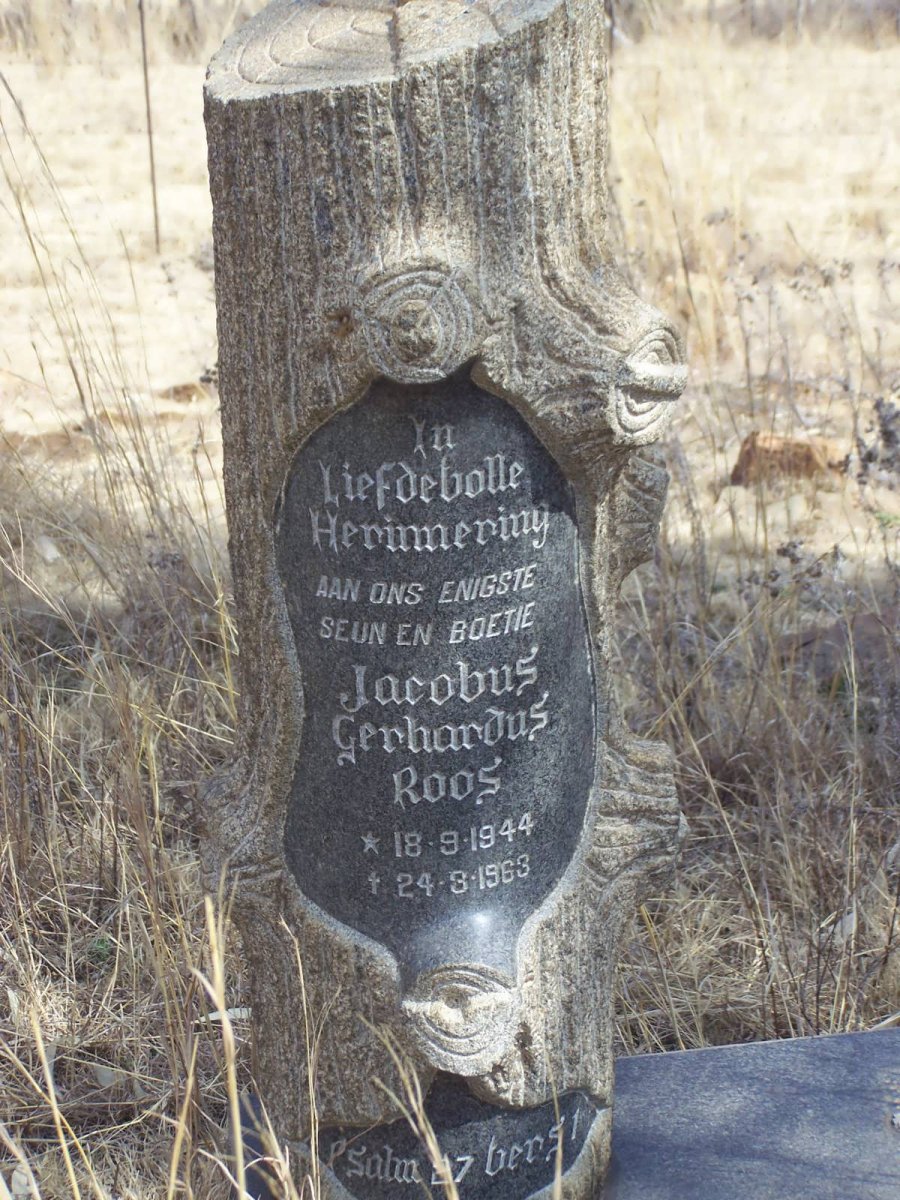 RUNKEL Jacobus Gerhardus Roos 1944-1963