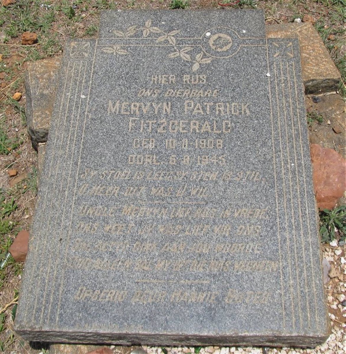 FITZGERALD Mervyn Patrick 1908-1945