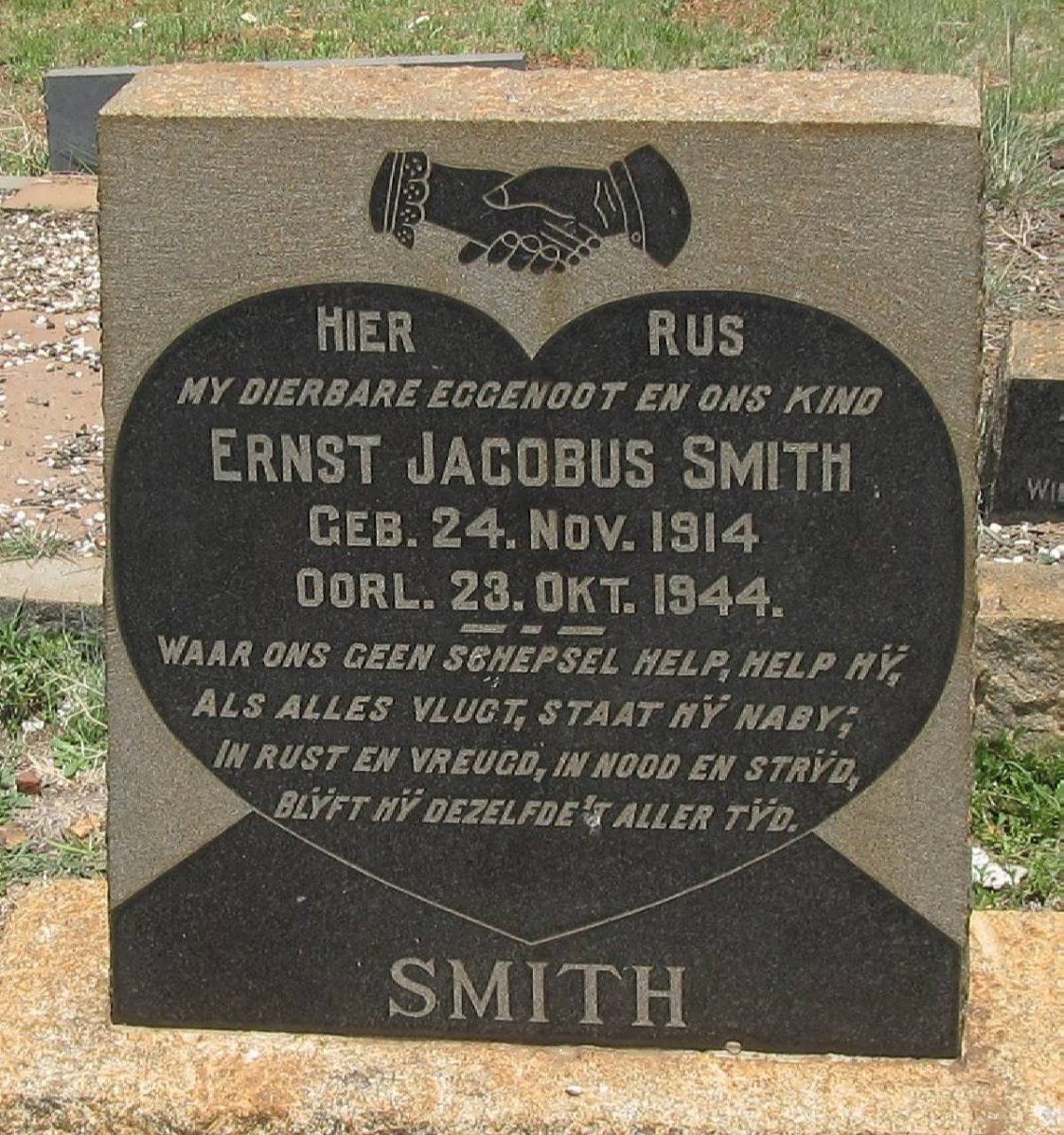 SMITH Ernst Jacobus 1914-1944
