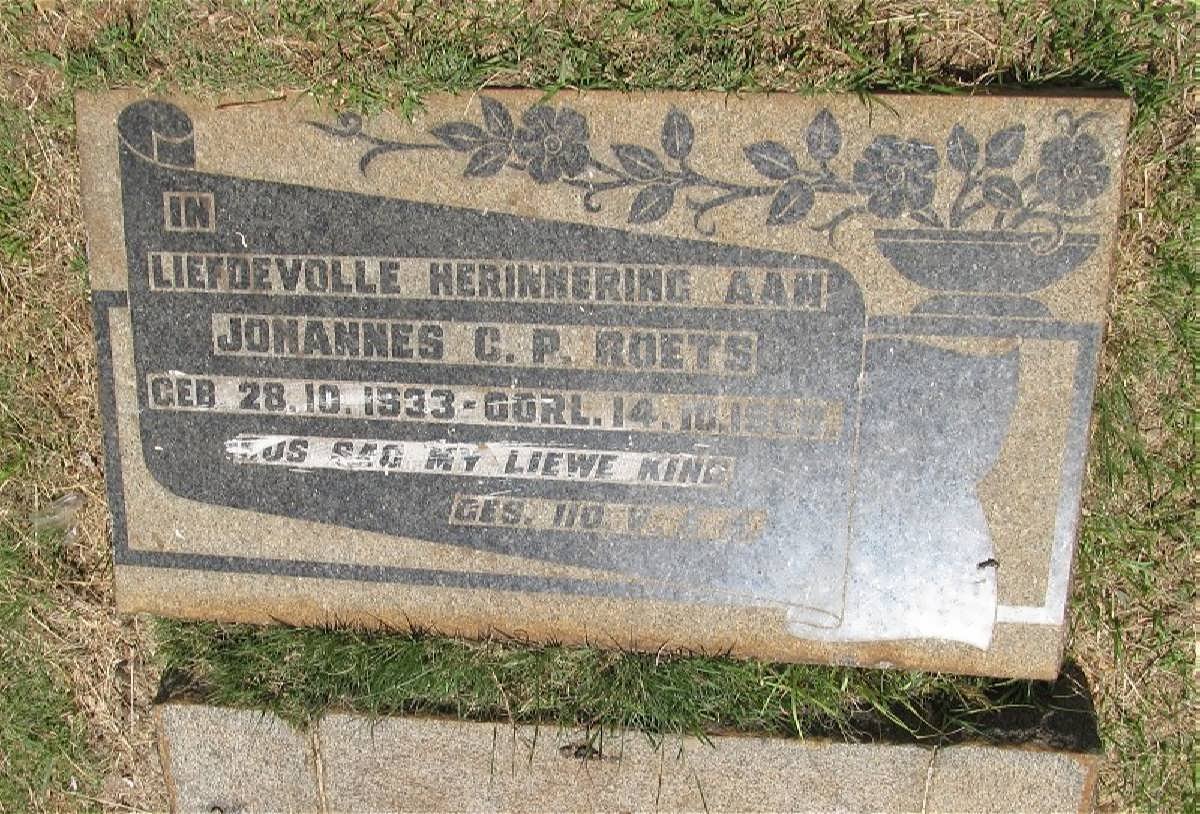 ROETS Johannes C.P. 1933-19??