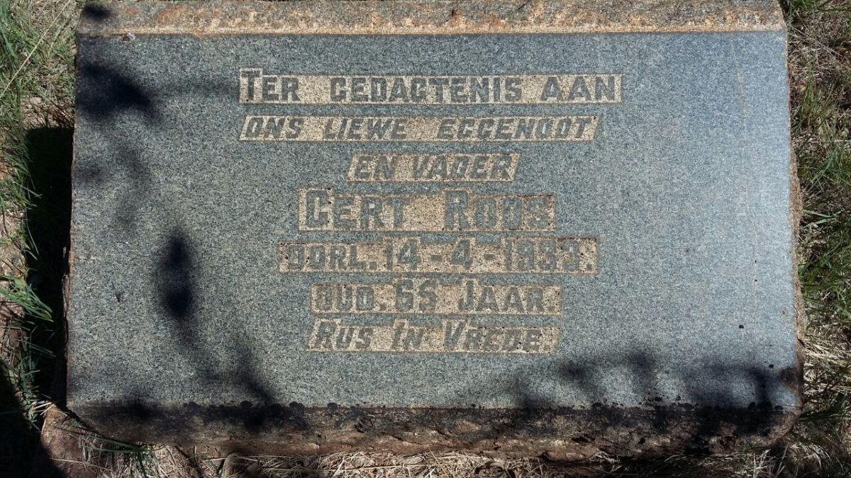 ROOS Gert 1868-1933