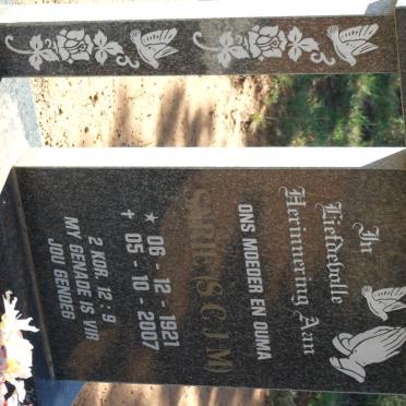 PLOOY S.C.J.M., du 1921-2007