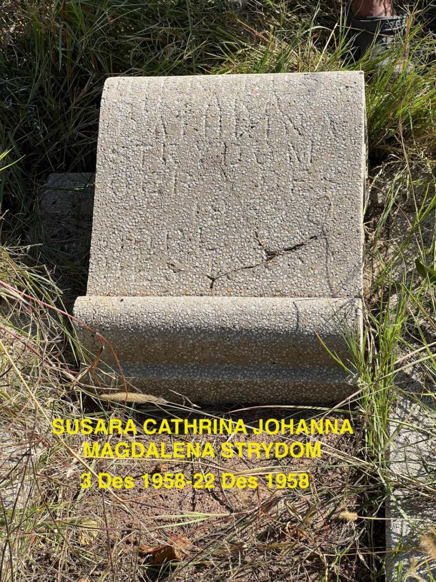 STRYDOM Susara Cathrina Johanna Magdalena 1958-1958