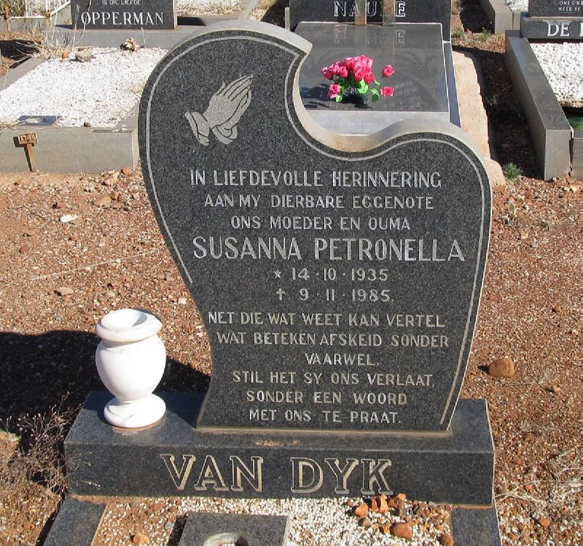 DYK Susanna Petronella, van 1935-1985
