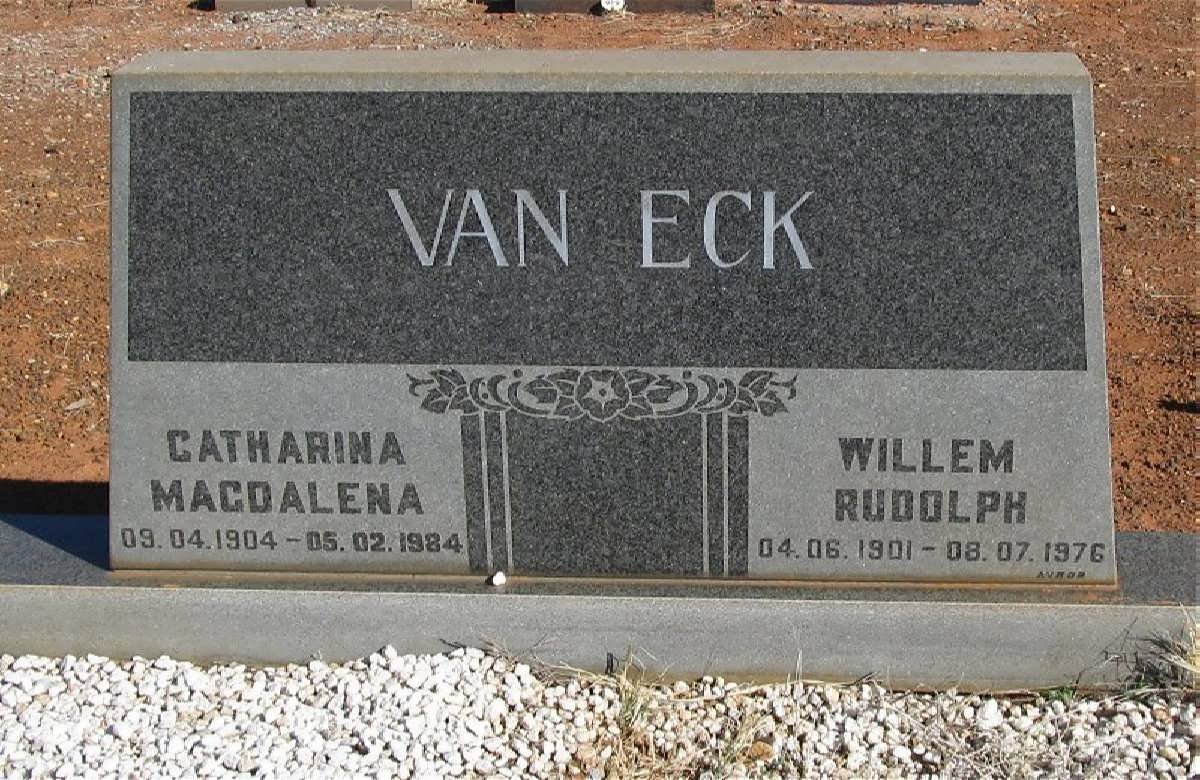 ECK Willem Rudolph, van 1901-1976 &amp; Catharina Magdalena 1904-1984