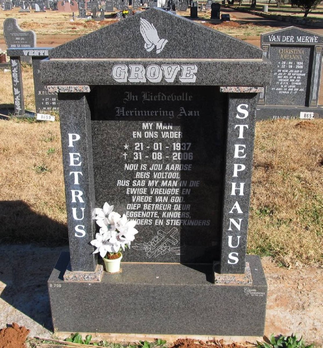 GROVE Petrus Stephanus 1937-2006