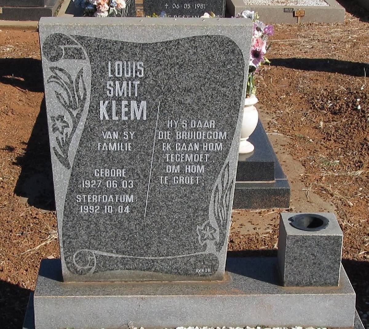 KLEM Louis Smit 1927-1992