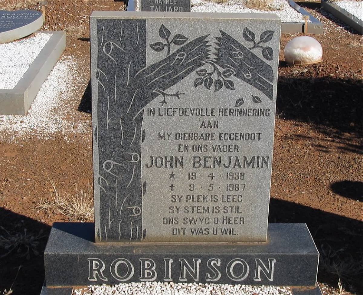 ROBINSON John Benjamin 1938-1987