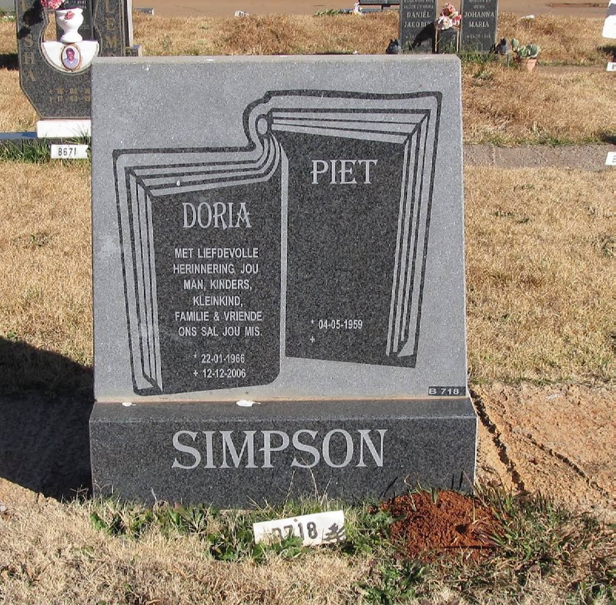 SIMPSON Piet 1959- &amp; Doria 1966-2006