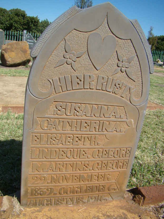 LINDEQUE Susanna Catherina Elisabeth nee MARTINS 1839-1916