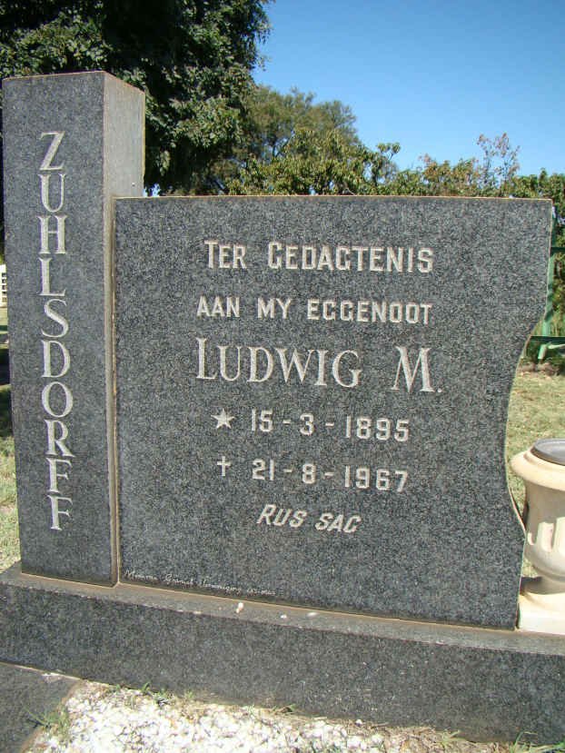 ZUHLSDORFF Ludwig M. 1895-1967