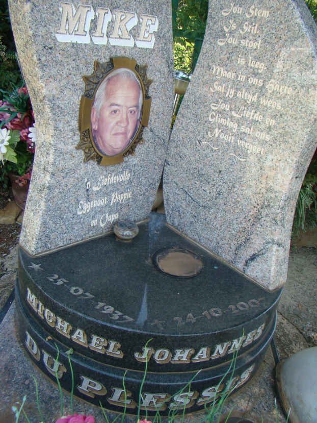 PLESSIS Daniel Jacobus, du 1929-2007 :: DU PLESSIS Michael Johannes 1937-2007