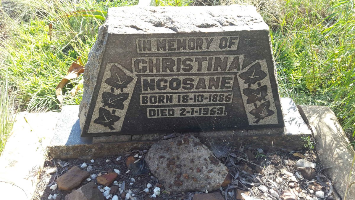 NCOSANE Christina 1885-1959